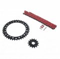 Red O Ring Chain Sprocket Black For 1989-2006 Yamaha Yfz350 Banshee 14 41 104l