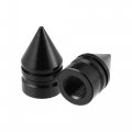 X Autohaux 12pcs Black Tire Stem Valve Caps Covers Spike Style Universal For Cars Bikes Motorcycles
