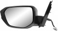 Driver Side Mirror For Honda Civic Hatchback Textured Black With Paintable Cover Power Adjustable Glass Manual Fold 63634h 