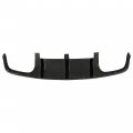 Kuafu Rear Bumper Diffuser Compatible With 2008-2011 Mercedes Benz W204 C63 Amg Spoiler Wing Big Shark Fin- Carbon Fiber Color