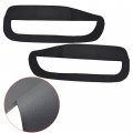 Black Pair Microfiber Leather Door Panel Insert Cards Cover Replacement For Mustang 2005-2009