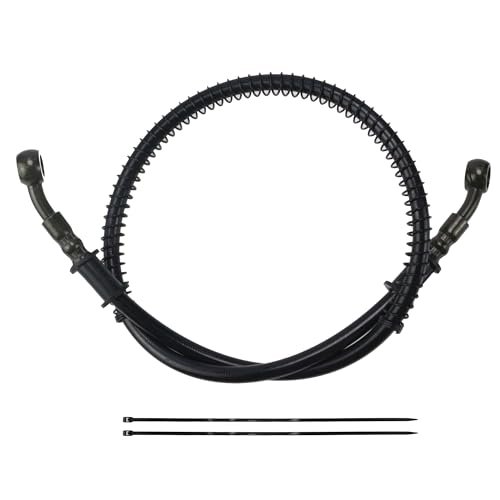 Braided Hydraulic Brake Hose Line 39 4 In For Gy6 Scooter Atv Quad Go Kart Dirt Pit Bike 10mm Banjo Ends Black Stainless Steel