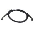 Braided Hydraulic Brake Hose Line 39 4 In For Gy6 Scooter Atv Quad Go Kart Dirt Pit Bike 10mm Banjo Ends Black Stainless Steel