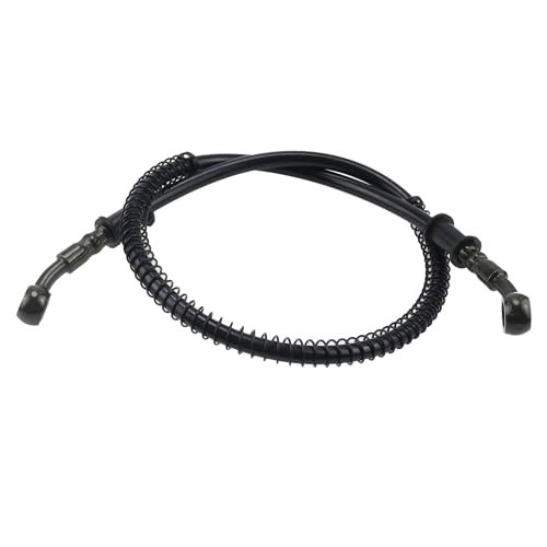 Braided Hydraulic Brake Hose Line 39 4 In For Gy6 Scooter Atv Quad Go Kart Dirt Pit Bike 10mm Banjo Ends Black Stainless Steel