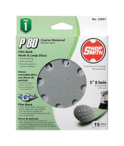 Shopsmith Sandpaper Hookloop 5 0grit Grit8