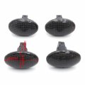 Httmt Mt293-007- 4 Pcs Smoke Side Fender Lights Compatible With 1999-2010 F 350 450 Super Duty Dually Truck Factory Installed
