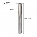 Uxcell Metric Machine Tap Left M10 Thread 1 Pitch H2 3 Flutes High Speed Steel