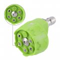 Car Pressure Washer Spray Nozzle 6 In 1 Quick Changeover Power With 4 Connect 2500 Psi Green 