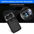 Lower Center Console Organizer For 2024 Kia Ev9 Accessories Bottom Insert Tray With Cup Holder Storage Box