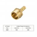 Uxcell Brass Hose Barb Fitting Connector 6mm X G3 8 Male Pipe Adapter 5pcs