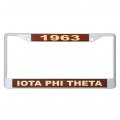 Iota Phi Theta Fraternity Metal License Plate Frame For Front Or Back Of Car Metal Year Name 