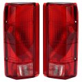 Kuafu Halogen Tail Light Compatible With 1980-1986 Ford F-150 F-250 F-350 Bronco F-100 Brake Rear Lamp Taillight Replacement