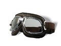 Crg Sports Vintage Aviator Pilot Style Motorcycle Cruiser Scooter Goggle T11 T11scn Parent Clear Lens Silver Frame 
