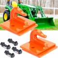 Autobots Tractor Bucket Hooks 3 8 2 Pack Max 15 000 Lbs Bolt Ons For Heavy Duty Grab Hook Tow Hook Indispensable Accessories Rv 