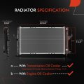 A-premium Engine Coolant Radiator With Oil Cooler Compatible Saturn Sc1 Sc2 Sl S Sl2 1994-2002 L4 1 9l Sw1 1994-1999 Sw2
