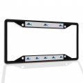 Fastasticdeals Metal Insert License Plate Frame Weasel Truck Weatherproof Car Accessories Black 4 Holes Solid 