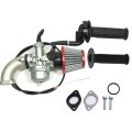 Antuko Carburetor With Air Filter Intake Manifold Handle Grip Replacement For Xr70r 1998-2003 