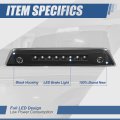 Auto Dynasty Full Led Black Housing Third 3rd Tail Brake Light Rear Center High Mount Stop Lamp Compatible With Dodge Journey