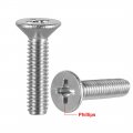 Uxcell M4x16mm Flat Head Machine Screws Phillips Cross Screw 304 Stainless Steel Fasteners Bolts 50pcs