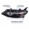 G-plus Headlight Assembly Compatible With Chevy Malibu 2019 2020 2021 2022 Driver Side Lh Headlamp Clear Lens Black Housing