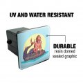 Merman Male Mermaid Basking On Rock Tow Trailer Hitch Cover Plug Insert