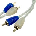 E2 Erca12 2 Channel Twisted Pair Rca Interconnect Audio Cables 12 Ft Male To Ofc Car Stereo Connector Cable With 24k Gold 