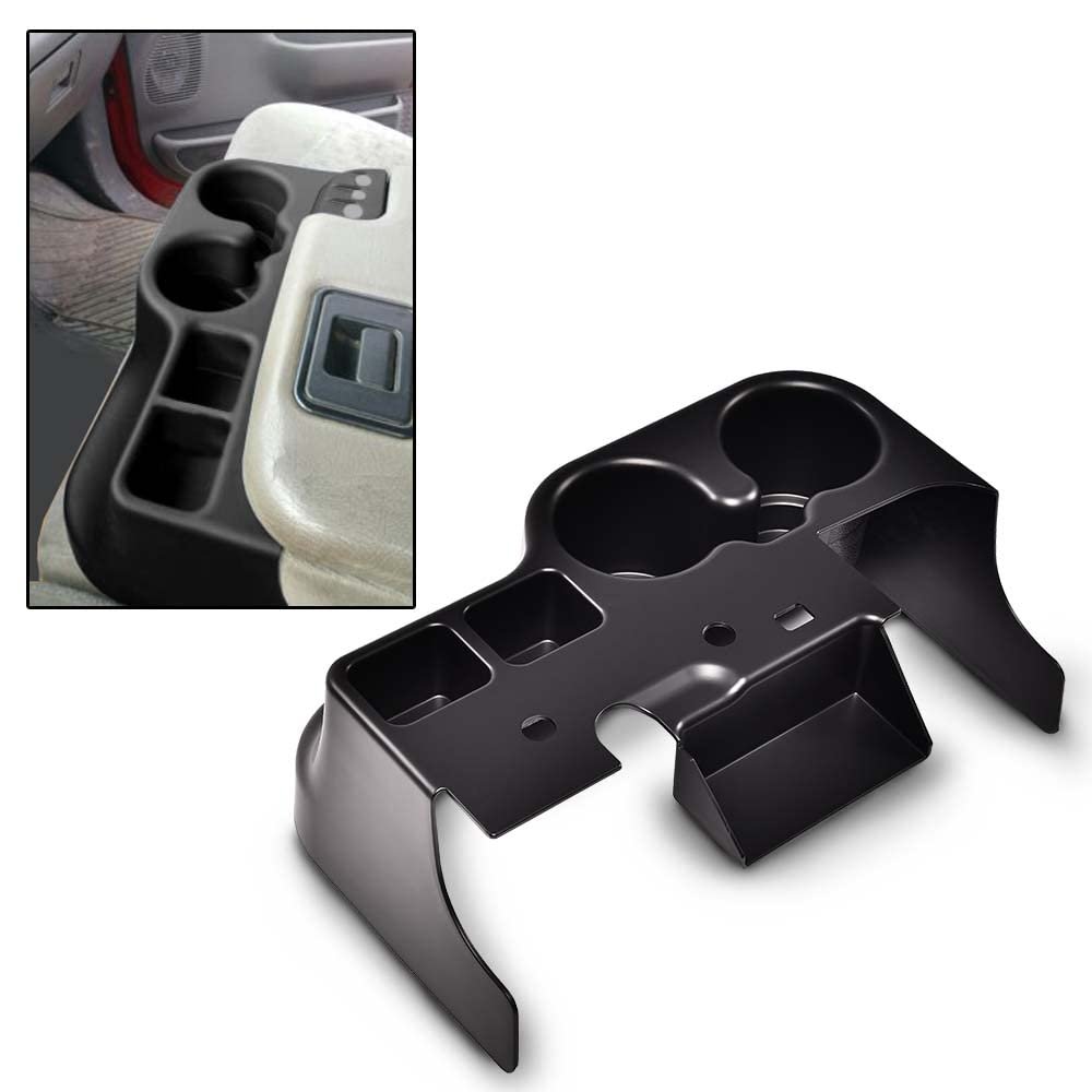 Center Console Cup Holder For Ford F250 F350 F450 F550 Super Duty Truck 1999 2000 2001 Black