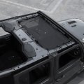 Sunshade Mesh Shade Top Front Cover Provides Roof Uv Sun Protection For Jeep Wrangler Jl Jlu Gladiator Jt 2018-2024 Black 
