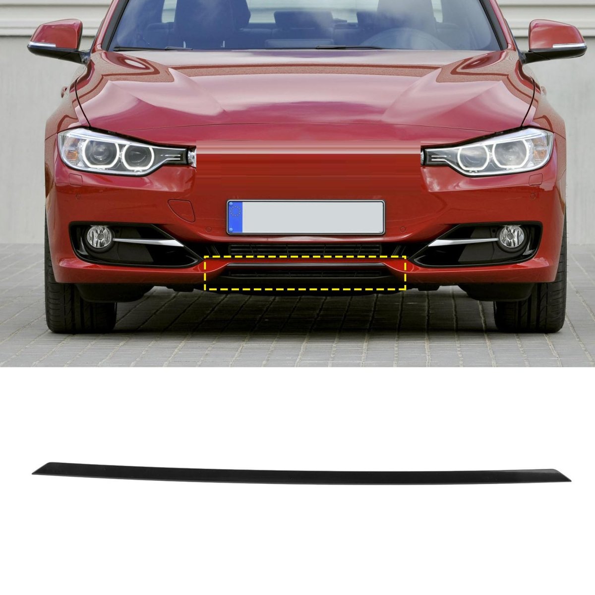 Front Bumper Trim Center Finisher For 3 Series F30 F31 2012 To 2015 Sport Line Accurate Fit Part 51117279699