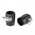 X Autohaux 2pcs An16 Hex Car Hose Finisher Flexible Rubber Pipe Clamp With Screw Band Adapter Fitting For Oil Fuel Water Tube