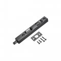 Uxcell Flush Bolt 6-inch Stainless Steel Security Door Guard Lever Action Latch Slide Lock Black