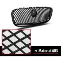 Front Upper Mesh Grille Gloss Black W Emblem For Jaguar Xf Xfr Sedan 4-door 2012 2013 2014 2015
