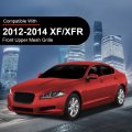 Front Upper Mesh Grille Gloss Black W Emblem For Jaguar Xf Xfr Sedan 4-door 2012 2013 2014 2015
