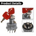 Hoypeyfiy Ignition Switch Re264579 Re56411 Replacement For John Deere Tractors S550 S670 T660 T670 W540 W550 W650 3720 4210