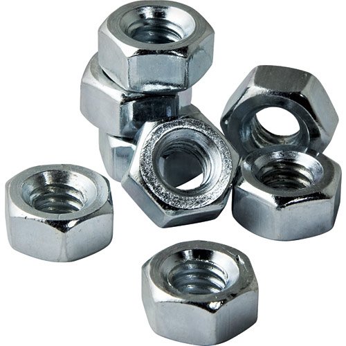 5 16-18 Zinc Coated Hex Nuts Pack Of 8