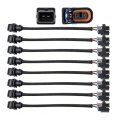 Fuel Injector Connector Ev1 To Mini Multec Adapter 8 Pcs Pigtail Connectors 7 36 In Harness Wire For Jetronic Delphi 