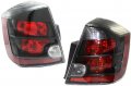 Evan-fischer Tail Light Assembly For 2007-2009 Nissan Sentra Halogen Clear Red Lens Set Of 2 Passenger And Driver Side 