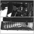 Tinted Houisng Clear Corner Headlight W Bumper Lamps Tool Kit Compatible With Ford F-150 F-250 F-350 92-96