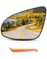Driver Side Mirror Glass Fit For Toyota Camry 2012-2017 Avalon Hybrid 2013-2018 Left View With Backing Plate Power Heated 