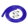 1 Set Silicone Vacuum Tubing Hose 1m Length 10mm Id Engine Automotive Line Blue 