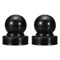 2pcs Metal Ball Post Cap 1 3 X Inch Round Fence With Top Decorative Iron Pipe Caps For Square Posts Handrail Guardrail Deck 