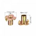 Uxcell M6x14mm T-nuts 4 Pronged Tee Nut Carbon Steel Threaded Inserts For Wood 48pcs
