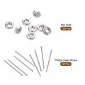 Uxcell 60pcs M2 X 40mm Phillips Round Head Screws 100pcs Hex Nut 304 Stainless Steel Assortment Kit