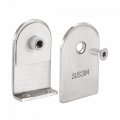 Uxcell 304 Stainless Steel Glass Clamp 2pcs For 6-12mm Thickness 68x40mm 0 Degree Shower Bracket Bathroom Balustrade Staircase