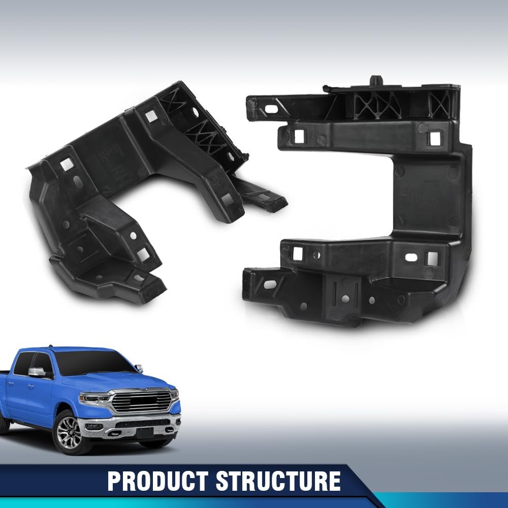 Fog Light Lamp Bracket Front Left Right For Dodge Ram 1500 2019-2022 68403986ab Black