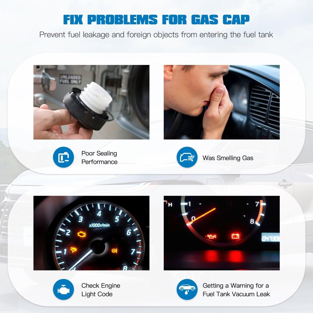 Gas Cap For Nissan 2001-2011 Frontier Fuel Replaces Part 1644700030 1711a004 17251-1aa0a Model 10838 11838