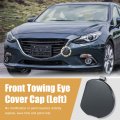 X Autohaux Gray Front Bumper Tow Hook Towing Eye Cover Cap Replacement Bhn1-50-a11-bb For Mazda 3 2014 2015 2016