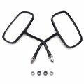 Httmt Mt351- Rear View Side Mirrors Compatible With H-d Eagle Spirit Live To Ride 3d Black