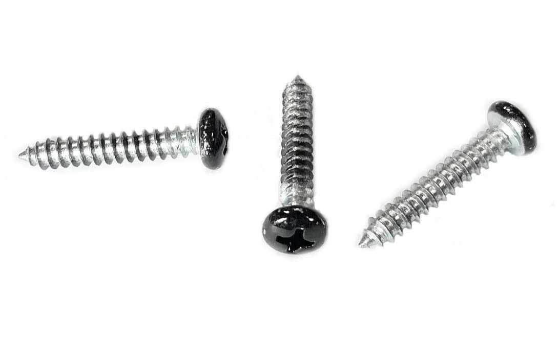 8 X 1 Black Pan Head Metal Rv Screws Phillips Drive Inch Interior Exterior Factory Finished Look 1000 Pack