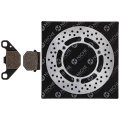 Niche Front Left Brake Rotor Pad Semi Metallic Kit For Suzuki Rm80 69100-02822 59221-02b21 Motorcycle
